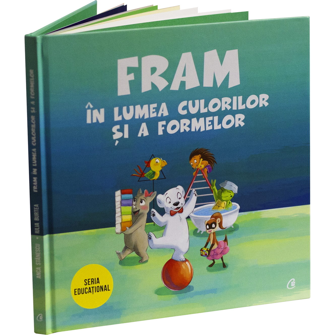 Fram ursul polar cartea culori si forme gemoterice pentru copii